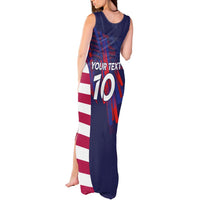 Custom United States Pacific Rugby 2024 Tank Maxi Dress The Eagle and USA Flag Style - Wonder Print Shop
