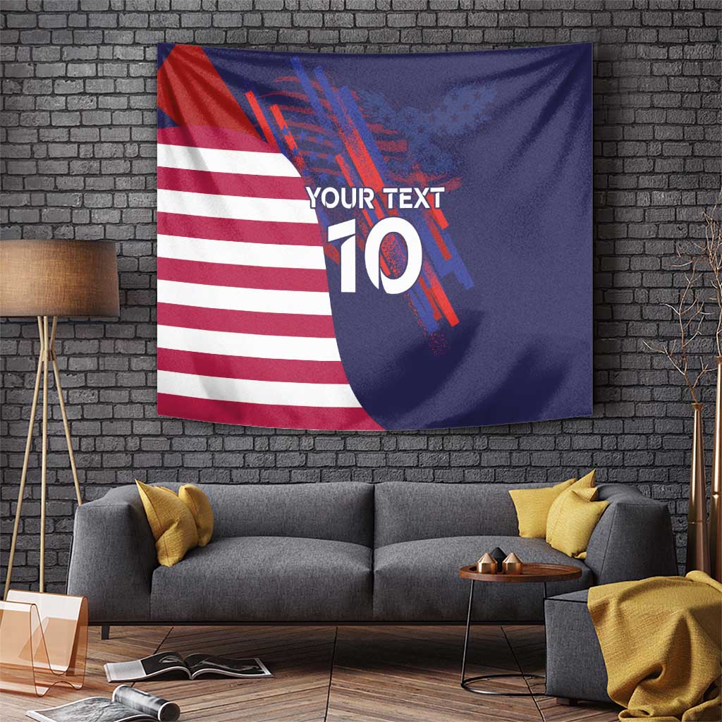 Custom United States Pacific Rugby 2024 Tapestry The Eagle and USA Flag Style - Wonder Print Shop