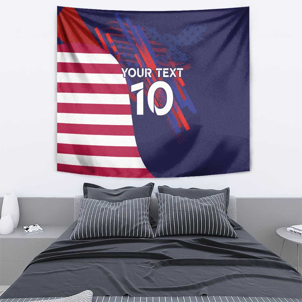 Custom United States Pacific Rugby 2024 Tapestry The Eagle and USA Flag Style - Wonder Print Shop