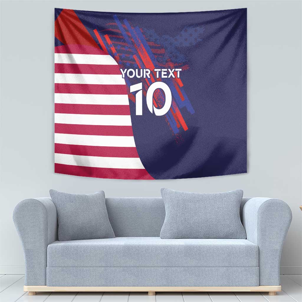 Custom United States Pacific Rugby 2024 Tapestry The Eagle and USA Flag Style - Wonder Print Shop