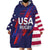 Custom United States Pacific Rugby 2024 Wearable Blanket Hoodie The Eagle and USA Flag Style - Wonder Print Shop