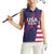 Custom United States Pacific Rugby 2024 Women Sleeveless Polo Shirt The Eagle and USA Flag Style - Wonder Print Shop