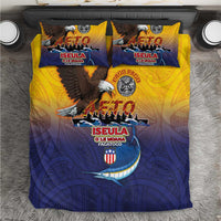 American Samoa Fautasi Bedding Set Bald Eage and Sailfish with Kakau Motifs - Wonder Print Shop