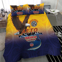 American Samoa Fautasi Bedding Set Bald Eage and Sailfish with Kakau Motifs - Wonder Print Shop