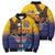 American Samoa Fautasi Bomber Puffer Jacket Bald Eage and Sailfish with Kakau Motifs - Wonder Print Shop
