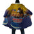 American Samoa Fautasi Cloak Bald Eage and Sailfish with Kakau Motifs - Wonder Print Shop