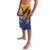American Samoa Fautasi Lavalava Bald Eage and Sailfish with Kakau Motifs - Wonder Print Shop