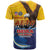 American Samoa Fautasi T Shirt Bald Eage and Sailfish with Kakau Motifs - Wonder Print Shop