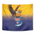 American Samoa Fautasi Tapestry Bald Eage and Sailfish with Kakau Motifs - Wonder Print Shop