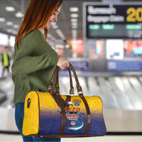 American Samoa Fautasi Travel Bag Bald Eage and Sailfish with Kakau Motifs - Wonder Print Shop