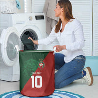 Custom Morocco National Football Laundry Basket The Atlas Lions Spirit - Wonder Print Shop