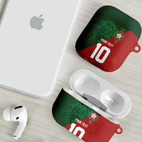 Custom Morocco National Football AirPods Case The Atlas Lions Spirit - Wonder Print Shop