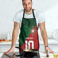 Custom Morocco National Football Apron The Atlas Lions Spirit - Wonder Print Shop