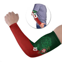 Custom Morocco National Football Arm Sleeves The Atlas Lions Spirit - Wonder Print Shop