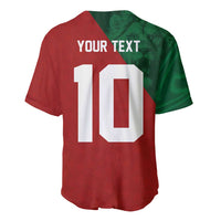 Custom Morocco National Football Baseball Jersey The Atlas Lions Spirit - Wonder Print Shop