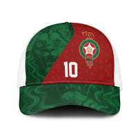 Custom Morocco National Football Baseball Net Cap The Atlas Lions Spirit - Wonder Print Shop
