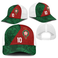Custom Morocco National Football Baseball Net Cap The Atlas Lions Spirit - Wonder Print Shop