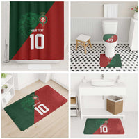 Custom Morocco National Football Bathroom Set The Atlas Lions Spirit - Wonder Print Shop