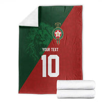 Custom Morocco National Football Blanket The Atlas Lions Spirit - Wonder Print Shop