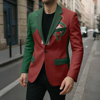 Custom Morocco National Football Blazer The Atlas Lions Spirit - Wonder Print Shop