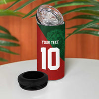 Custom Morocco National Football 4 in 1 Can Cooler Tumbler The Atlas Lions Spirit - Wonder Print Shop