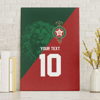 Custom Morocco National Football Canvas Wall Art The Atlas Lions Spirit - Wonder Print Shop