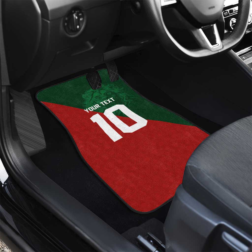 Custom Morocco National Football Car Mats The Atlas Lions Spirit - Wonder Print Shop