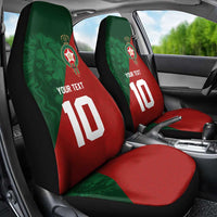 Custom Morocco National Football Car Seat Cover The Atlas Lions Spirit - Wonder Print Shop