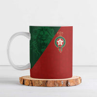 Custom Morocco National Football Ceramic Mug The Atlas Lions Spirit - Wonder Print Shop