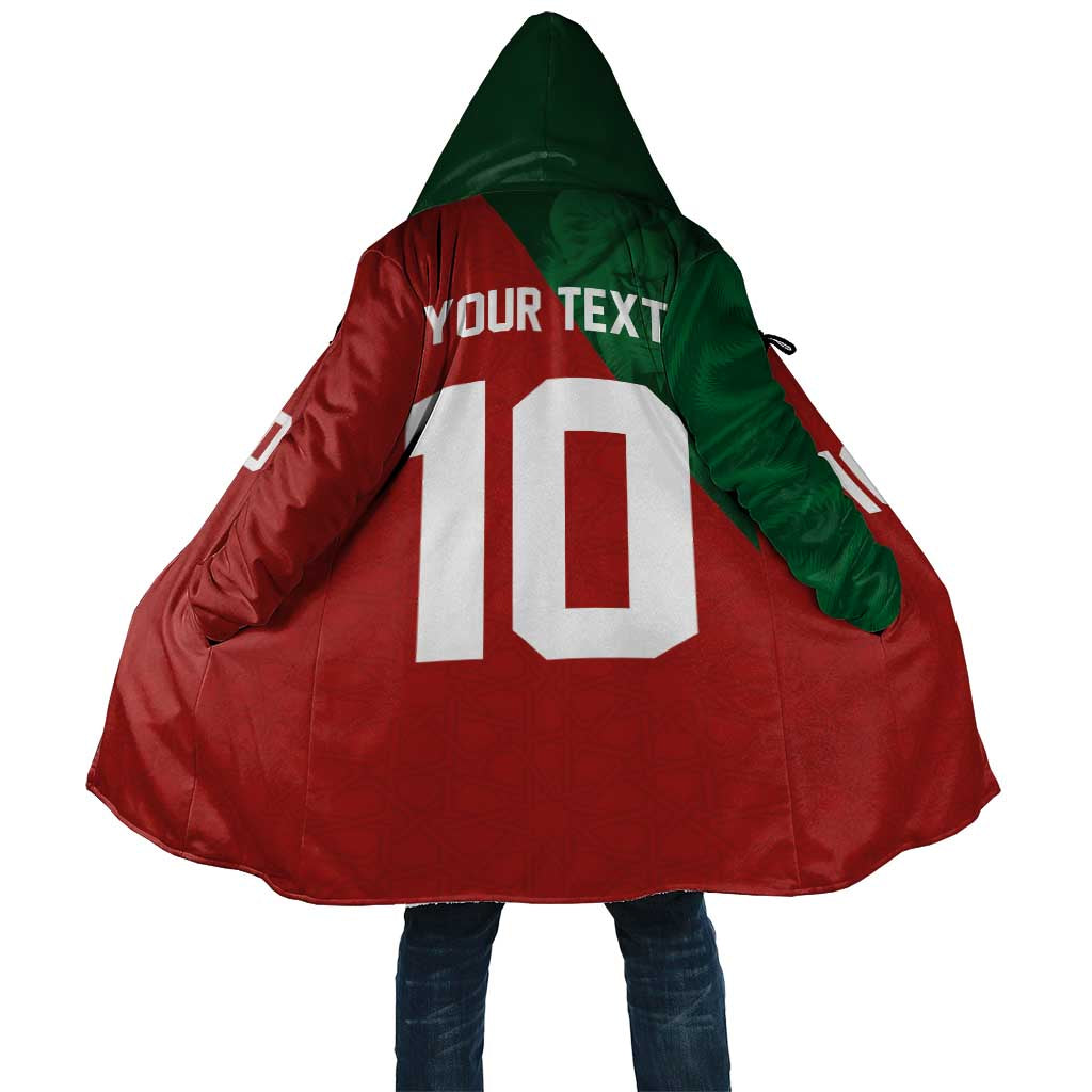 Custom Morocco National Football Cloak The Atlas Lions Spirit - Wonder Print Shop
