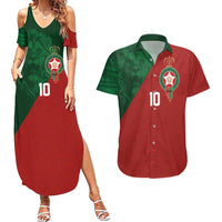 Custom Morocco National Football Couples Matching Summer Maxi Dress and Hawaiian Shirt The Atlas Lions Spirit - Wonder Print Shop