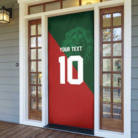 Custom Morocco National Football Door Cover The Atlas Lions Spirit - Wonder Print Shop