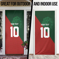 Custom Morocco National Football Door Cover The Atlas Lions Spirit - Wonder Print Shop