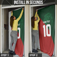 Custom Morocco National Football Door Cover The Atlas Lions Spirit - Wonder Print Shop
