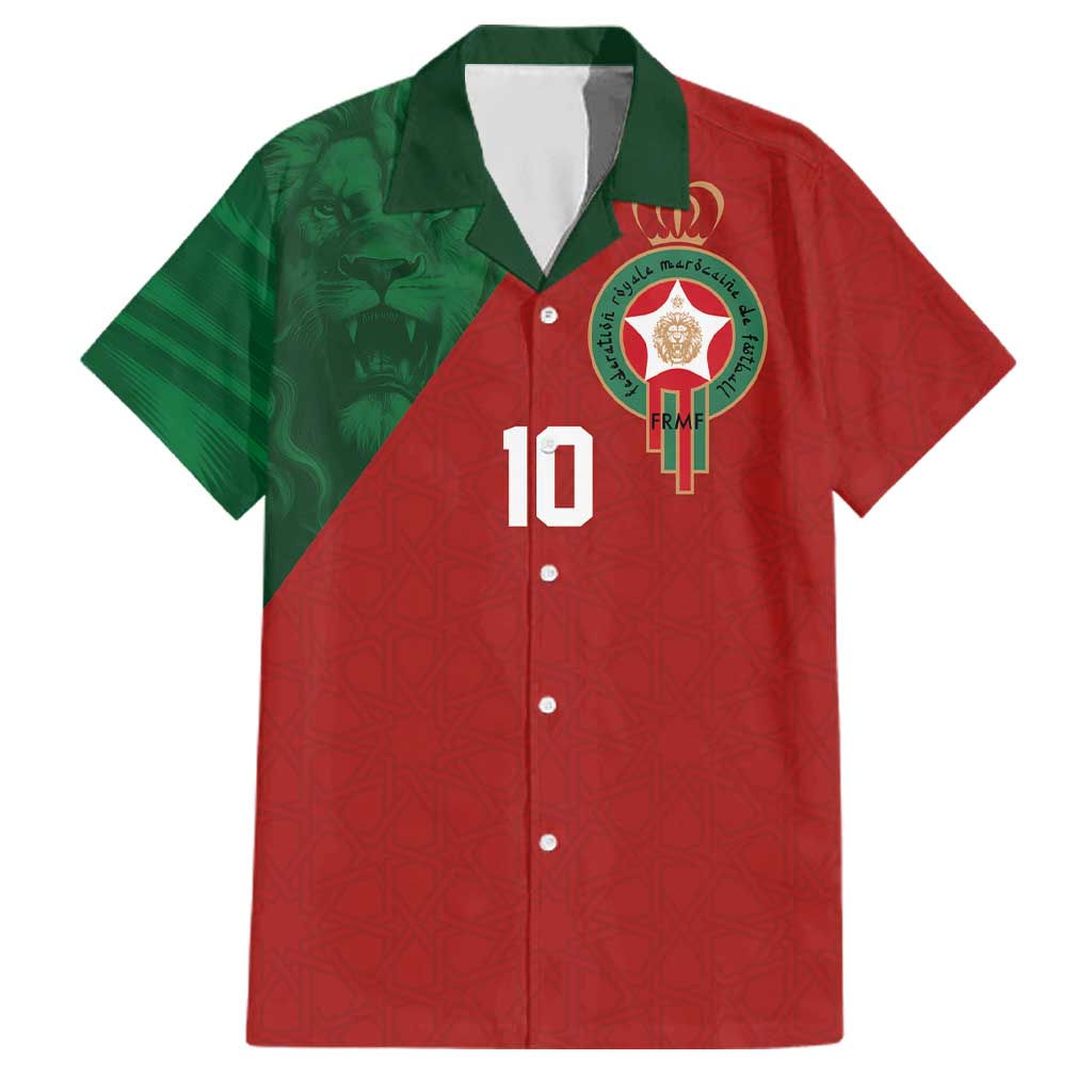 Custom Morocco National Football Family Matching Puletasi and Hawaiian Shirt The Atlas Lions Spirit - Wonder Print Shop