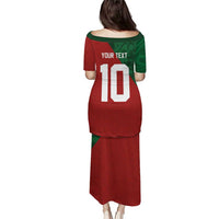 Custom Morocco National Football Family Matching Puletasi and Hawaiian Shirt The Atlas Lions Spirit - Wonder Print Shop