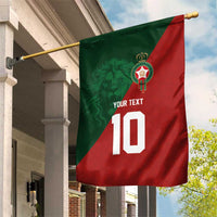 Custom Morocco National Football Garden Flag The Atlas Lions Spirit - Wonder Print Shop