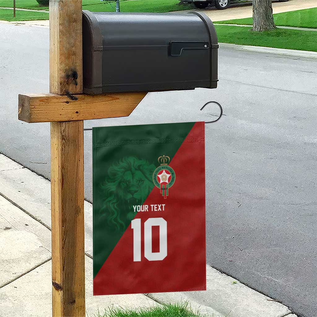 Custom Morocco National Football Garden Flag The Atlas Lions Spirit - Wonder Print Shop