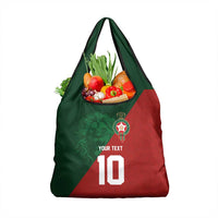 Custom Morocco National Football Grocery Bag The Atlas Lions Spirit - Wonder Print Shop