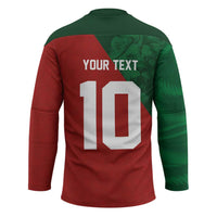 Custom Morocco National Football Hockey Jersey The Atlas Lions Spirit - Wonder Print Shop