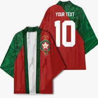 Custom Morocco National Football Kimono The Atlas Lions Spirit - Wonder Print Shop