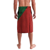 Custom Morocco National Football Lavalava The Atlas Lions Spirit - Wonder Print Shop