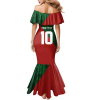 Custom Morocco National Football Mermaid Dress The Atlas Lions Spirit - Wonder Print Shop