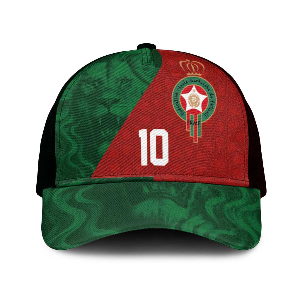 Custom Morocco National Football Mesh Trucker Cap The Atlas Lions Spirit - Wonder Print Shop