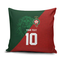 Custom Morocco National Football Pillow Cover The Atlas Lions Spirit - Wonder Print Shop