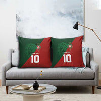 Custom Morocco National Football Pillow Cover The Atlas Lions Spirit - Wonder Print Shop