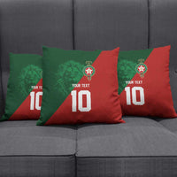 Custom Morocco National Football Pillow Cover The Atlas Lions Spirit - Wonder Print Shop