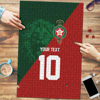 Custom Morocco National Football Puzzle The Atlas Lions Spirit - Wonder Print Shop