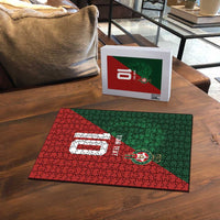 Custom Morocco National Football Puzzle The Atlas Lions Spirit - Wonder Print Shop