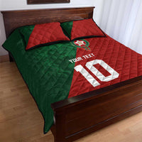 Custom Morocco National Football Quilt Bed Set The Atlas Lions Spirit - Wonder Print Shop